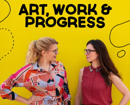 Podcast Cover des Art, Work & Progress Podcasts